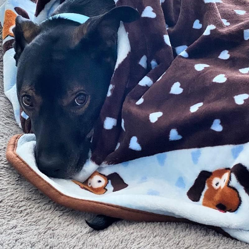 Blanket for Pets - Extra Soft and Long Lasting - Blue Pattern